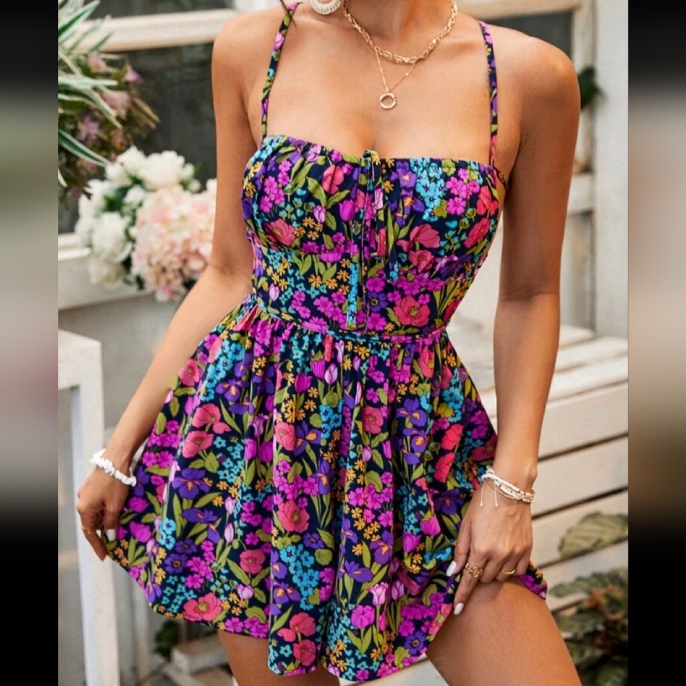 nwot Crisscross Romper